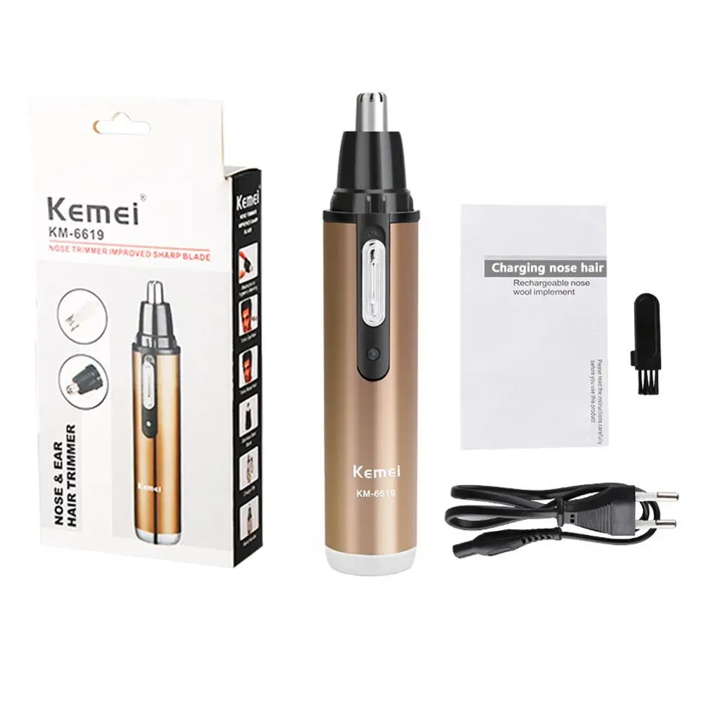 Nose Trimmer set Электрический триммер для бритья волос в носу моющийся перезаряжаемый безопасный уход за лицом бритва триммер для носовой Триммер очиститель ушей машинка для стрижки волос - Цвет: Nose Trimmer set