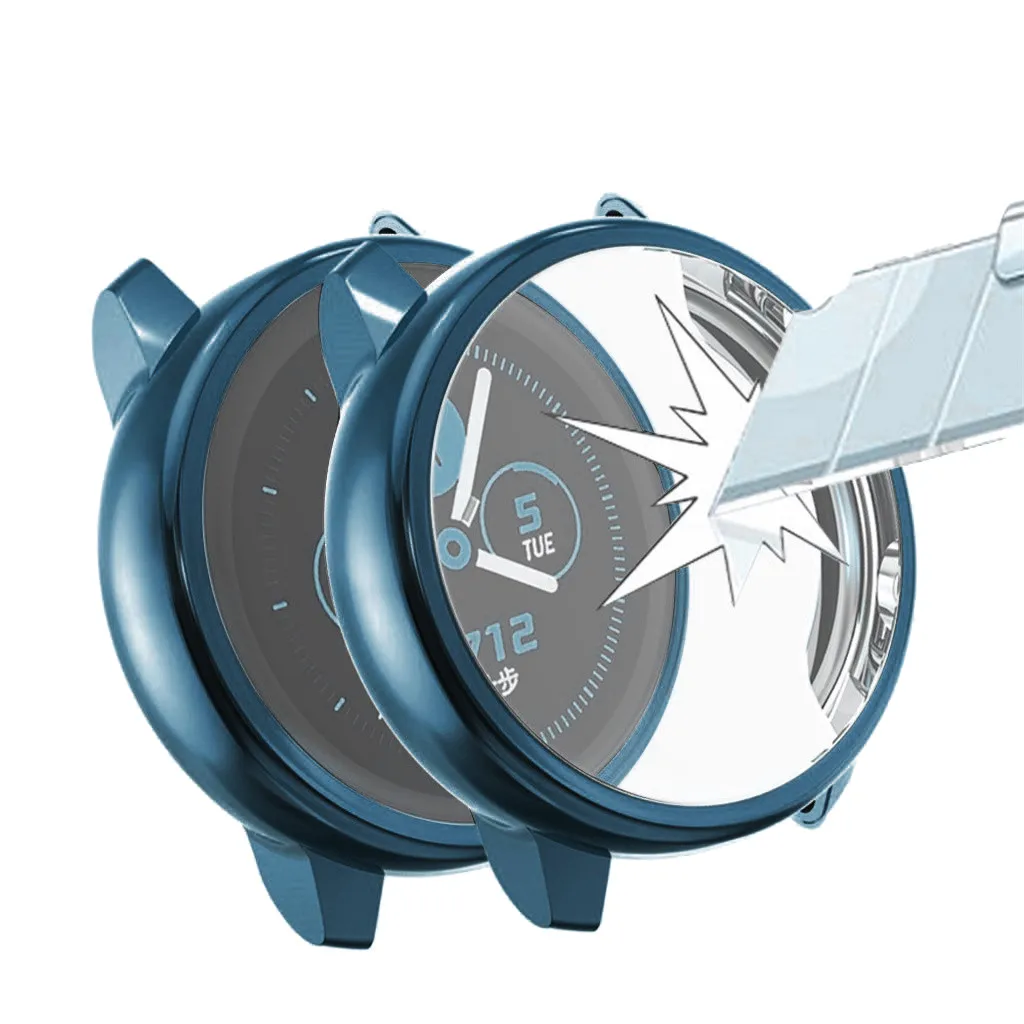 Модные спортивные Прочные часы, чехлы для samsung Active Watch, 3 шт., гальванический прозрачный чехол из ТПУ с пленкой, легко снимается