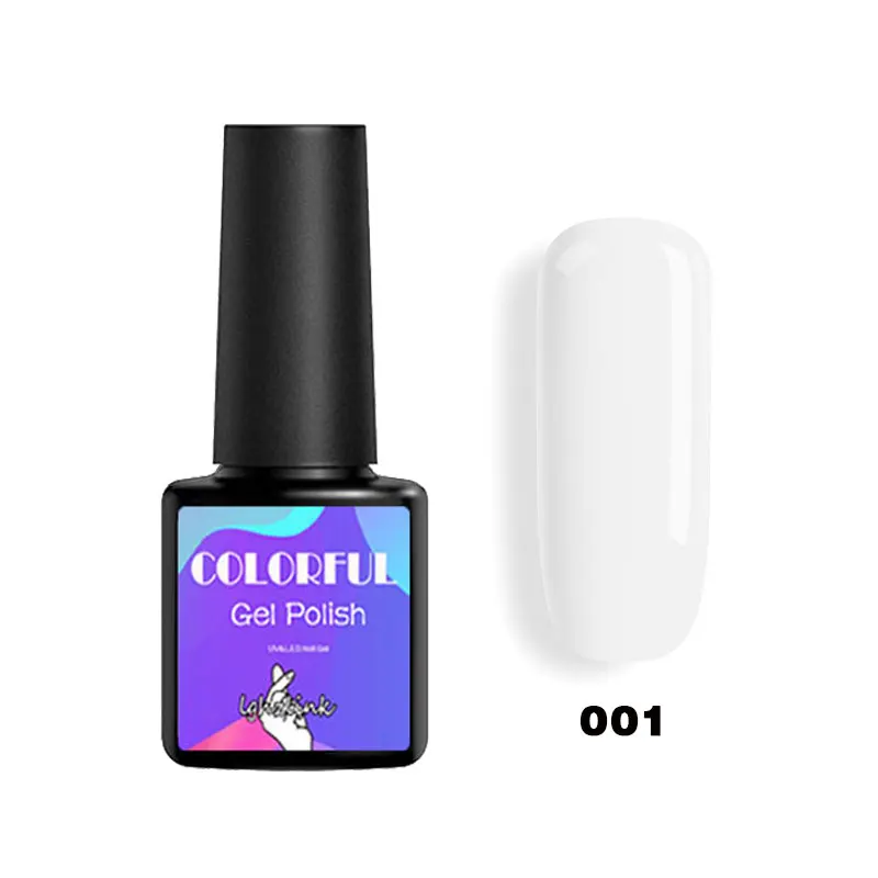001 Lghzlink УФ Гель-лак набор все для маникюра Полупостоянный Vernis верхнее покрытие УФ светодиодный Гель-лак замачиваемый ногтей художественный Гель-лак для ногтей - Цвет: 001