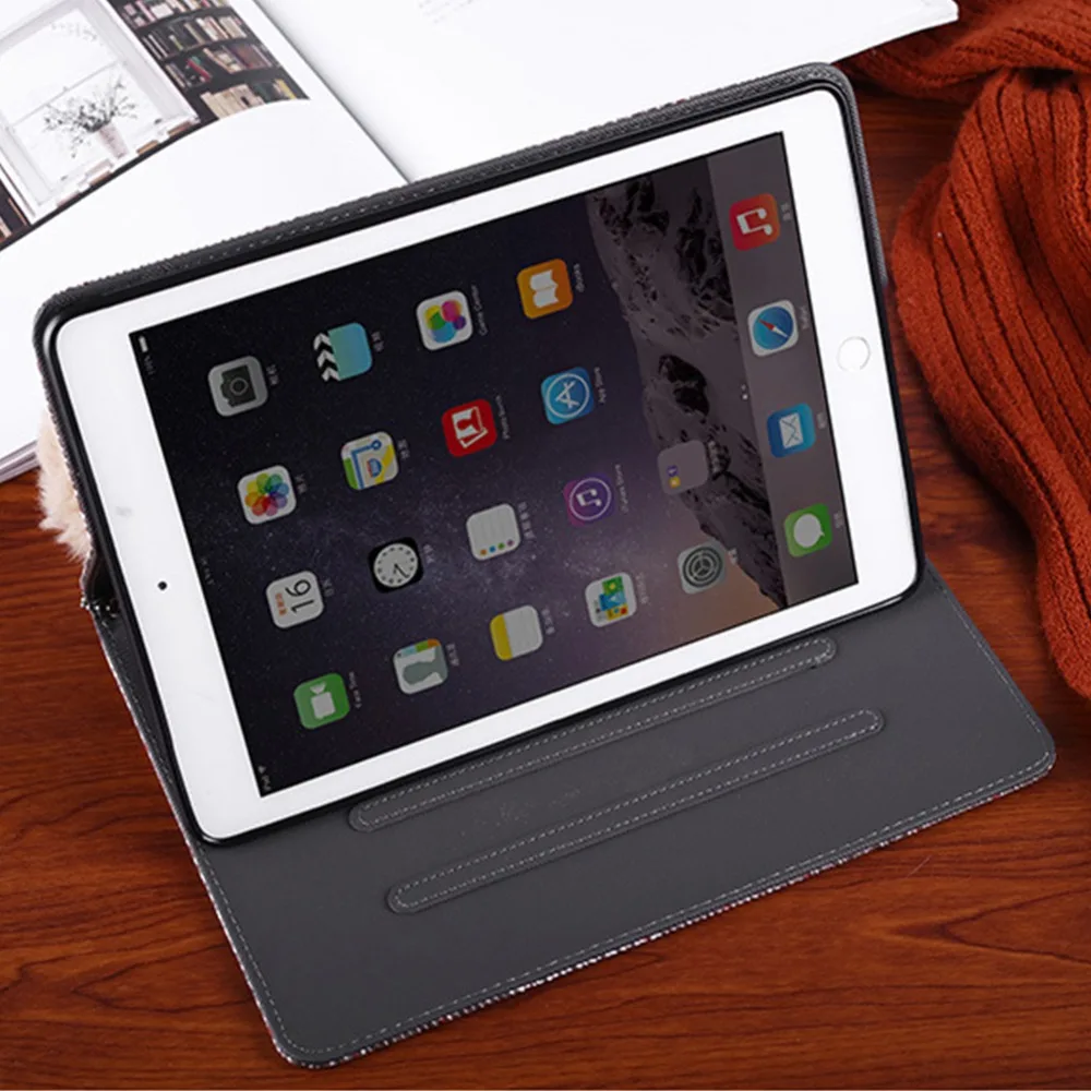 For iPad Pro 9.7/10.5/Air 1 2/Mini 12345/iPad 234/iPad 2017 2018 9.7 inch Case Luxury Grid Design PU Leather Stand Cover | Компьютеры и