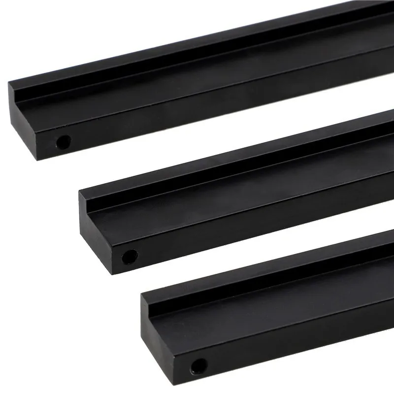 QVWN черные ручки для шкафа американский стиль твердый алюминиевый сплав кухонный