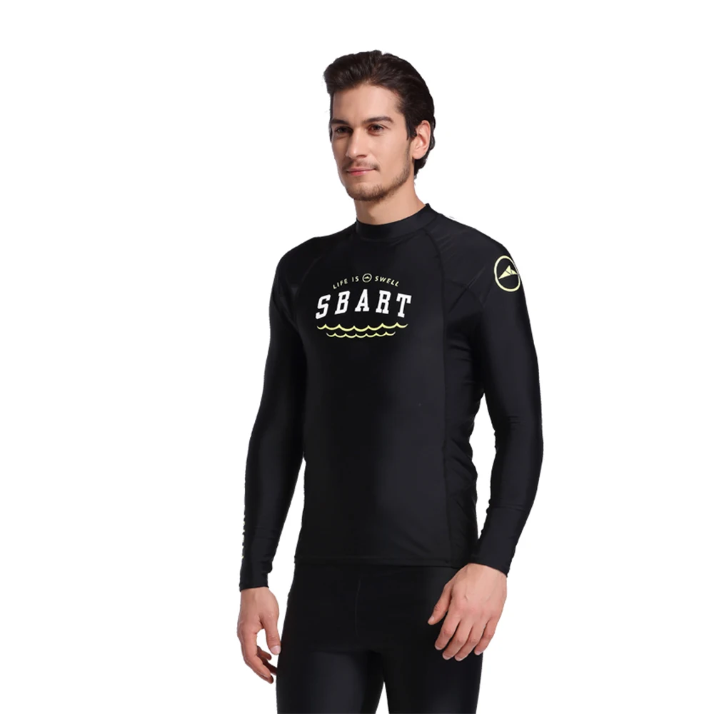 Мужские плавательные футболки Sbart с длинным рукавом 1 шт. мужские Гидрокостюмы