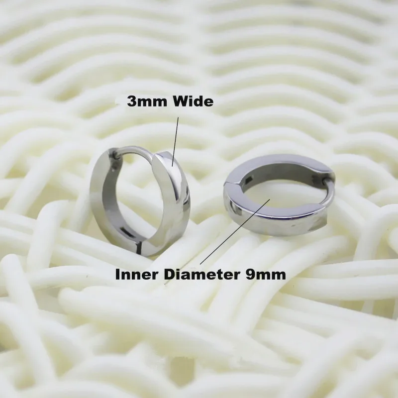 Мужские и женские маленькие гладкие круглые серьги Huggie золотистые черные из