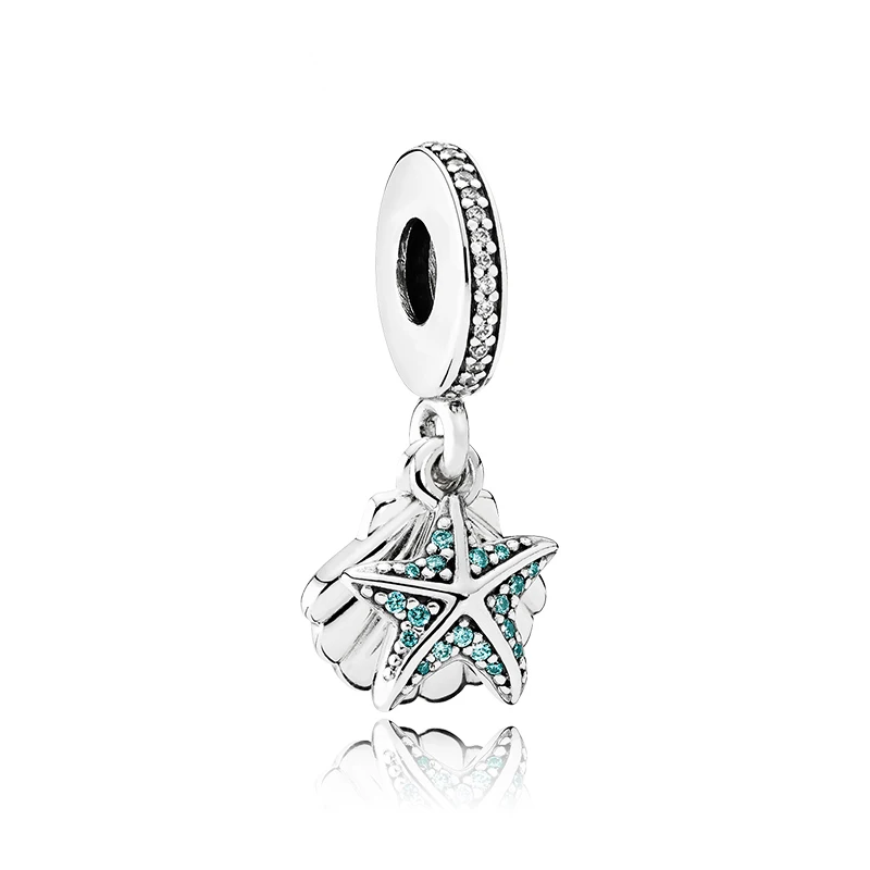 Btuamb High Quality Enamel Starfish Angel Heart Tree Crystal Beads Charms Fit Pandora Bracelets &amp Bangles Necklace DIY Jewelry |