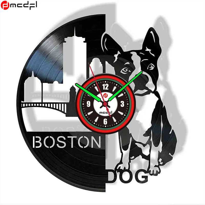 MCDFL Новый Современный Дизайн Виниловая запись бесшумные настенные часы