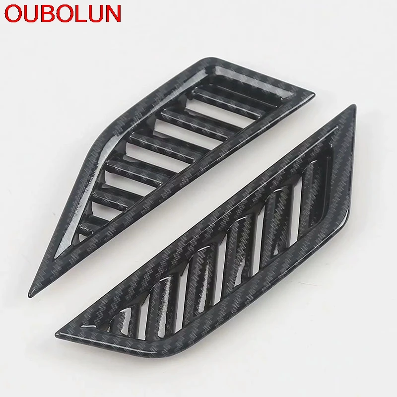 OUBOLUN для Volkswagen Tiguan MK2 2017 2018 2019 Передняя Верхняя Рамка вентиляционного отверстия