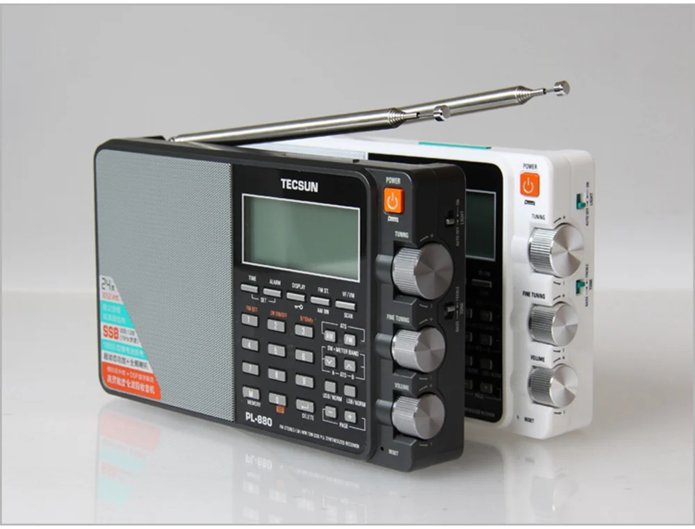 Мир группа TECSUN PL-880 Радио FM AM LW MW SW SSB pll синтезатор fm PL880 приемник portátil цифровой radyo |