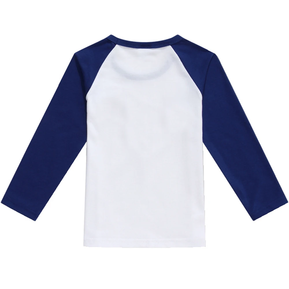 Топ с длинными рукавами для мальчиков футболка девочек детская одежда из хлопка