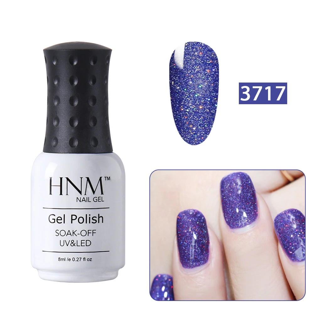 3717 HNM 8 мл 22 Цвета Блеск УФ-гель для ногтей грунтовка для ногтей длинный последний Гель-лак полуперманентные чернила - Цвет: 3717