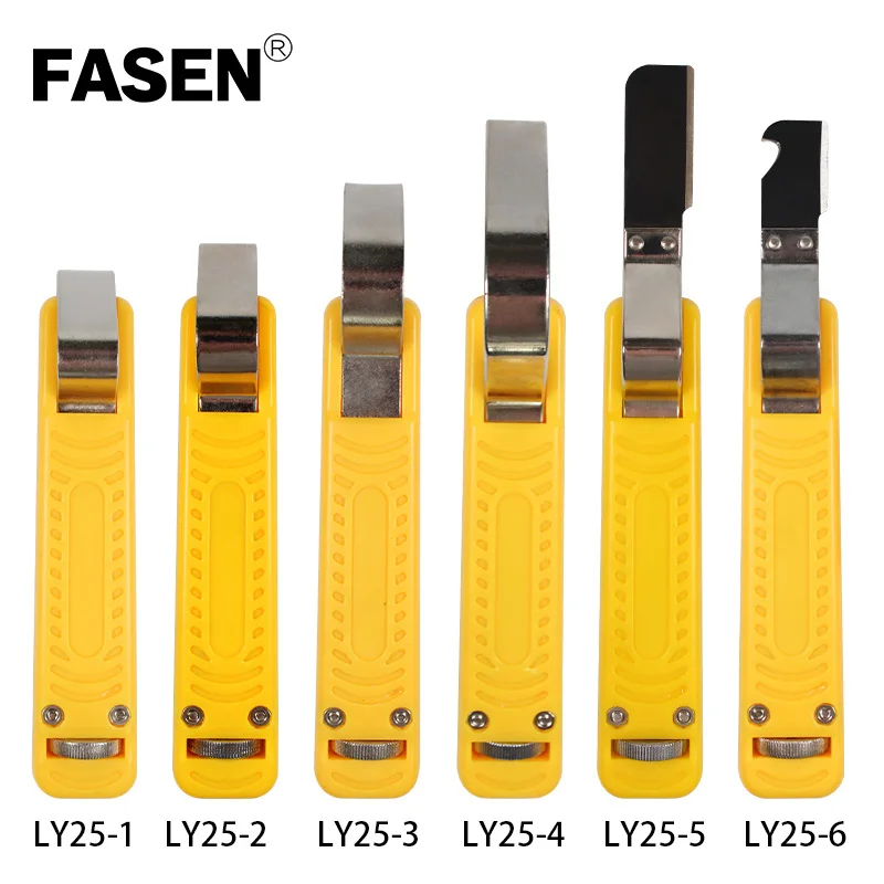 

LY25-1/LY25-6 Two pcs Portable Cable knife wire stripper tool for stripping round PVC cable diameter 4-16mm & 8-28mm