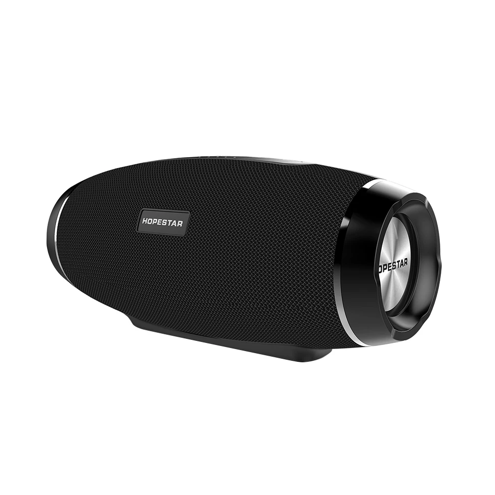 Black HOPESTAR H27 регби беспроводной Bluetooth динамик Bluetooth 4,2 стерео Саундбар водонепроницаемый открытый сабвуфер Mp3 плеер tf usb - Цвет: Black