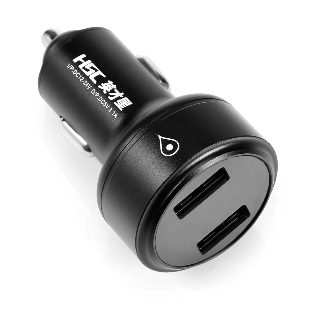 Автомобильное зарядное устройство HSC 200B 5 В 3 1 А двойной USB прикуриватель