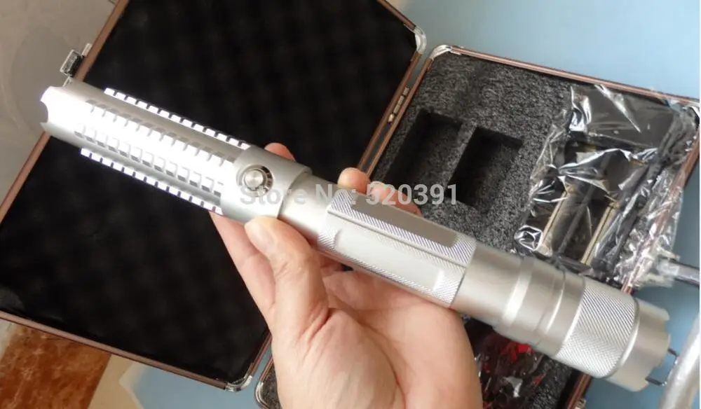 

High power Military Blue laser pointer 100W 1000000m 450nm Flashlight Light Burn Match candle lit cigarette wicked LAZER Hunting