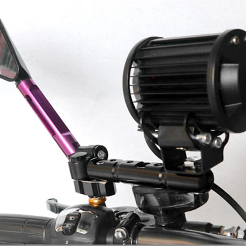 Yecnecty алюминиевое зеркало для мотоцикла 10 мм крепление скутера противотуманный светильник Удлинительный