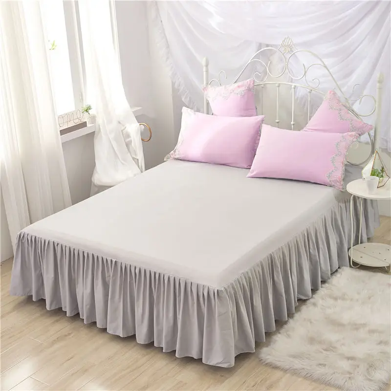 Розовые серые кружевные комплекты постельного белья Полный Королевский Кинг
