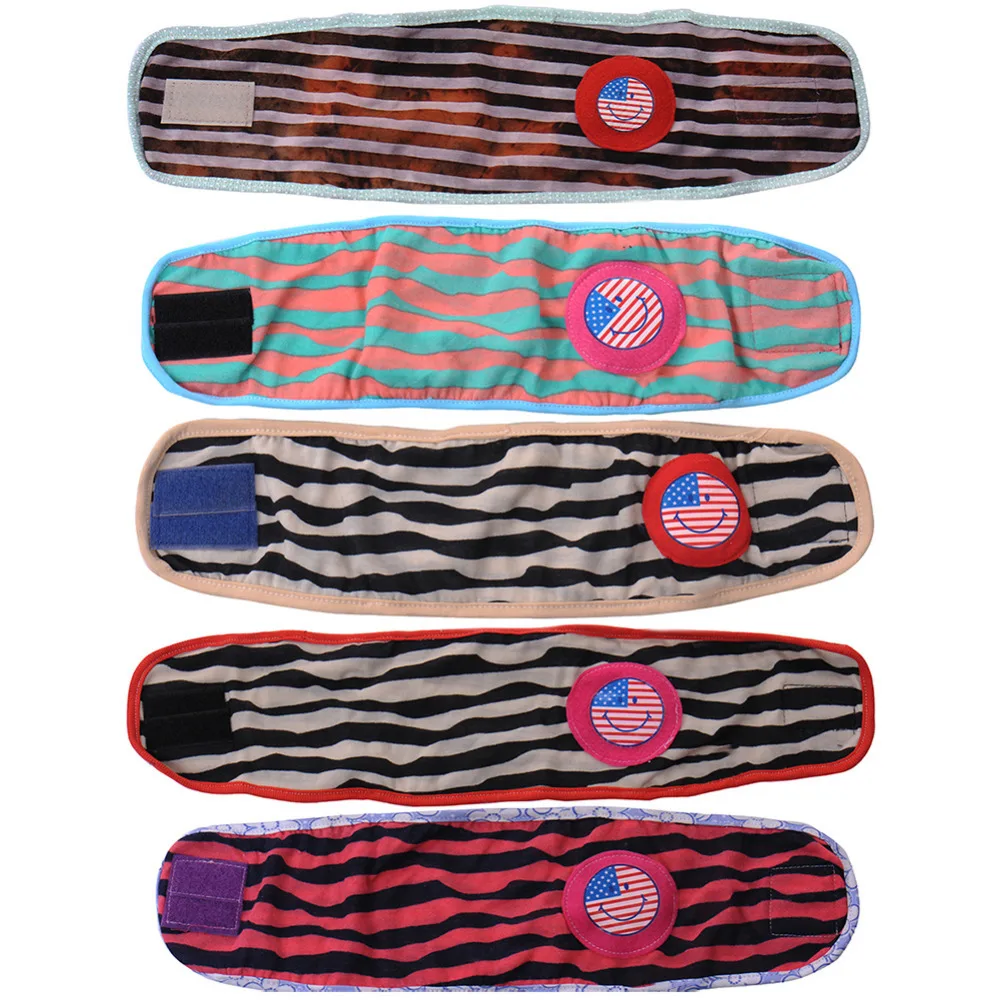 Собака Хлопок физиологические Брюки для девочек группа живота Пеленки