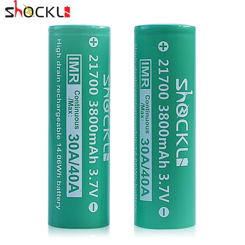 Литий-ионный аккумулятор Shockli 21700 батарея 3800 мА/ч 3 7 в 30 А/40 А для боксмода Eleaf istick Pico