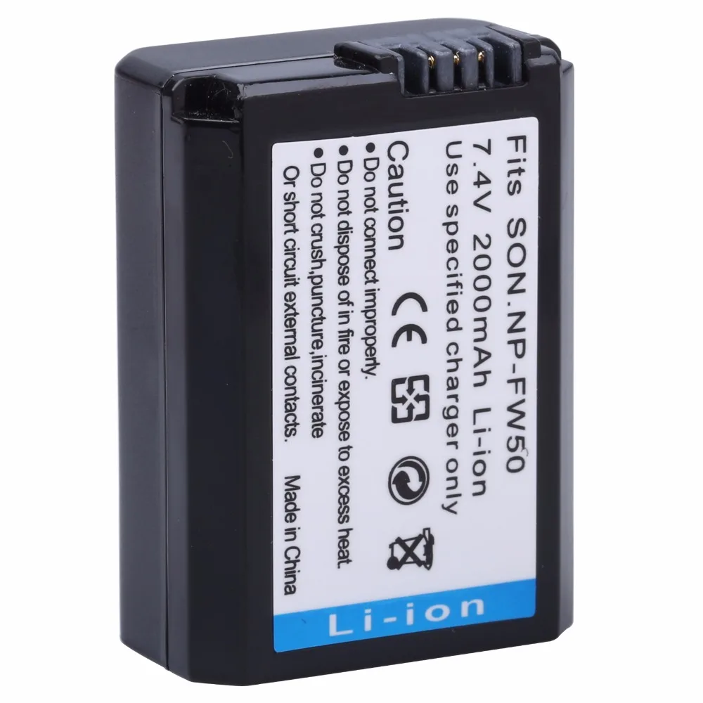 Probty 2 шт. NP-FW50 NP FW50 батарея+ ЖК-зарядное устройство для SONY NEX-7 NEX-5N NEX-F3 NEX-3D NEX-3DW NEX-3K NEX-5C NEX-5DB alpha 7R II
