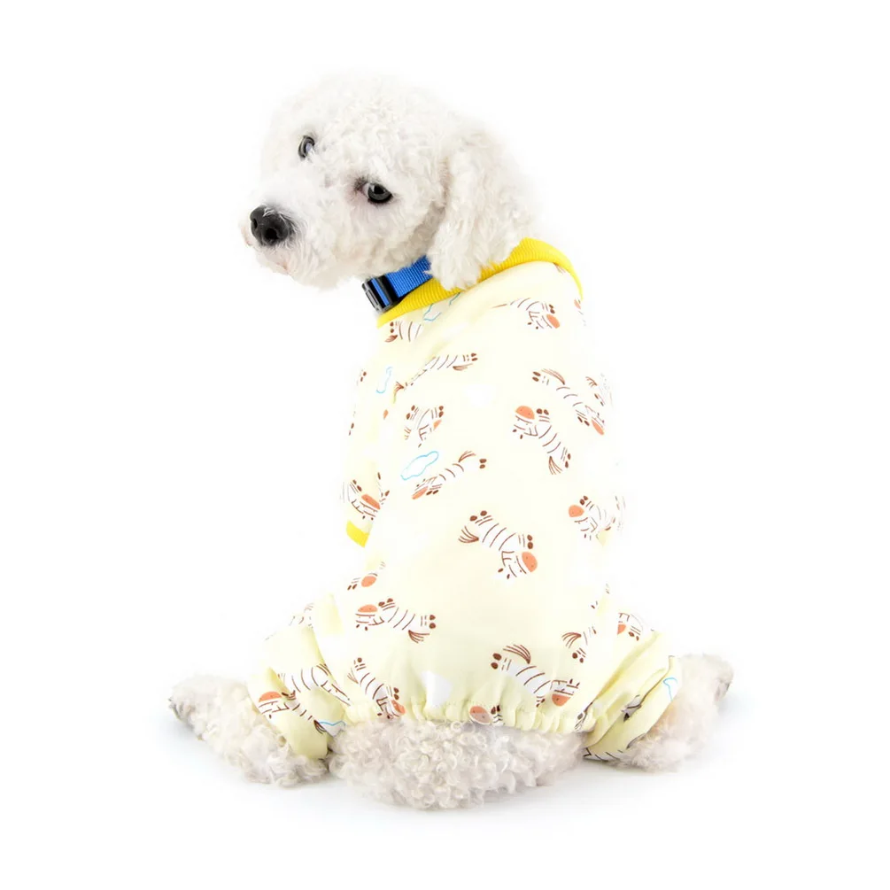 Пижама с принтом зебры для собак мягкая удобная одежда маленьких пижама