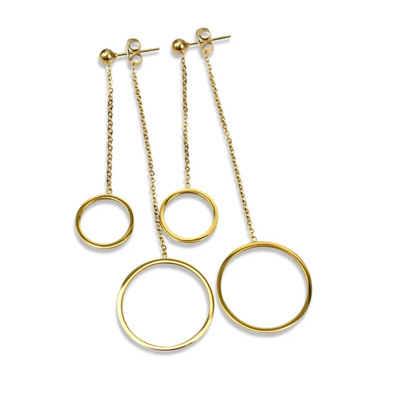 2017 Круглый Круг Мода Серьги новые длинные Длинные Висячие серьги для женщин