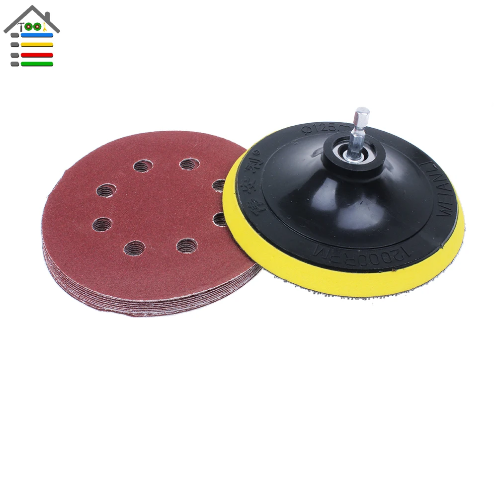 Набор шлифовальных дисков 5 дюймов шлифовальная Подложка для полировки