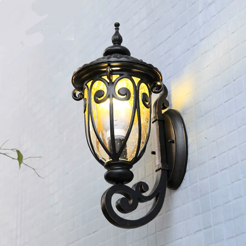 Винтажный Ретро Европейский светодиодный настенный светильник E27 для коттеджа