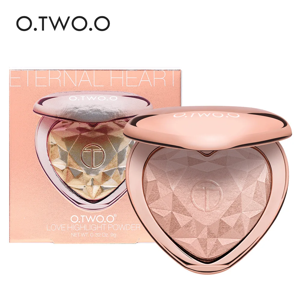 O. two. O beauty makeup новая в форме сердца высоколегкая компактная пудра консилер три
