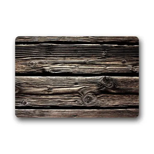 Коврик для двери Ретро в полоску с рисунком дерева устойчивый к пятнам цветной