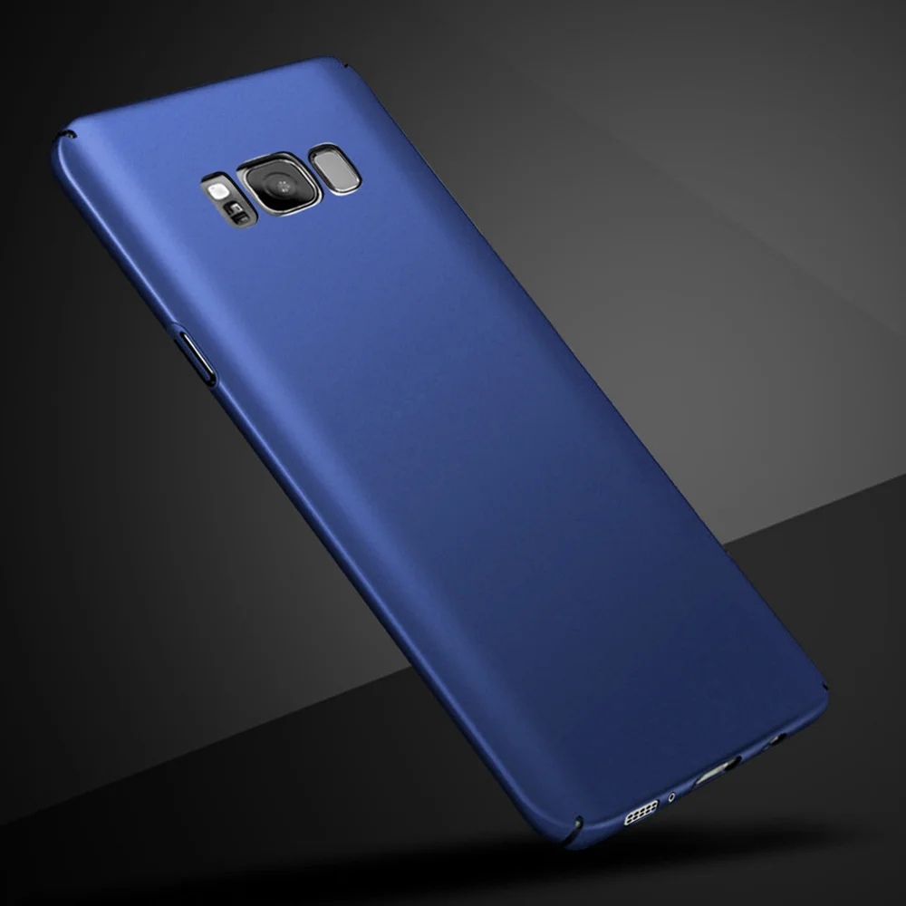 Royal Blue Для Samsung Galaxy S8 S8+ чехол G950F G955F чехол тонкий жесткая матовая поверхность из поликарбоната для задней панели защитный бампер для телефона для Samsung Galaxy S8 Plus - Цвет: Royal Blue