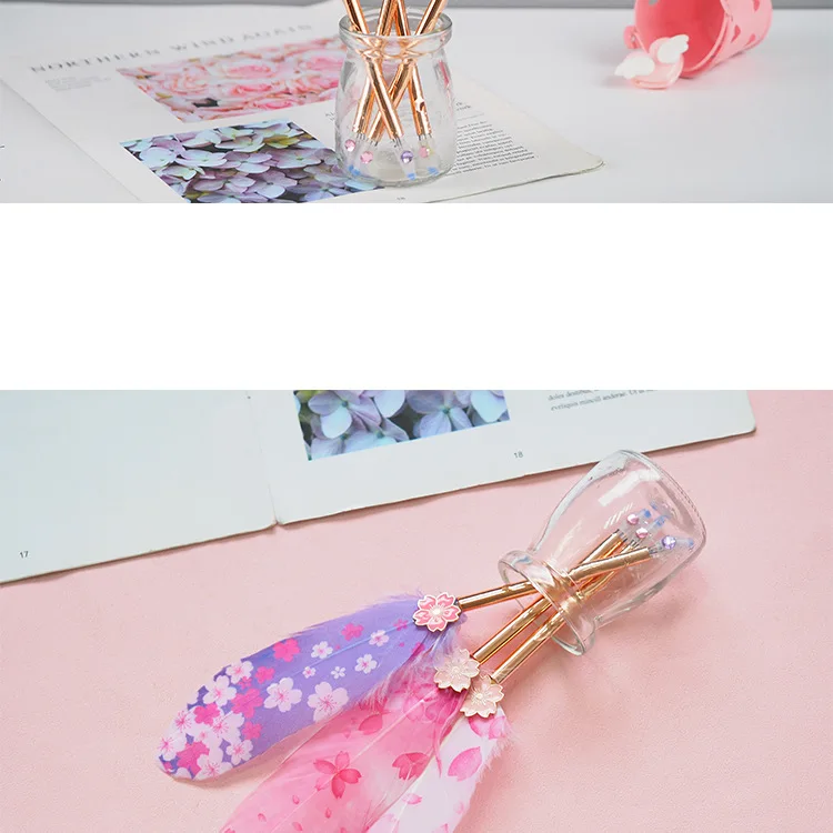 1 шт., новинка, гелевая ручка Sakura 0,5 мм, сменная ручка, креативные перьевые кавайные ручки, корейские канцелярские принадлежности для рисования, студенческие офисные канцелярские принадлежности, подарок