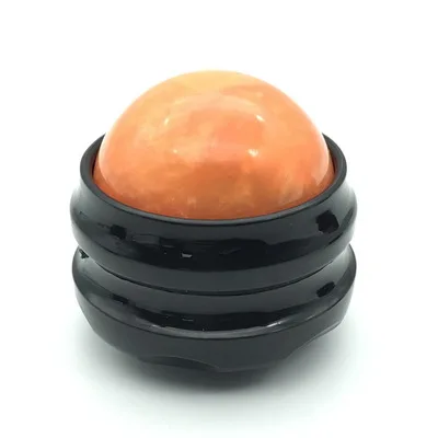 Black Base Orange Массажный роликовый мяч, массажер для тела, терапевтический инструмент для ног, спины, талии, бедер, ручной массаж, инструменты для здоровья - Цвет: Black Base Orange
