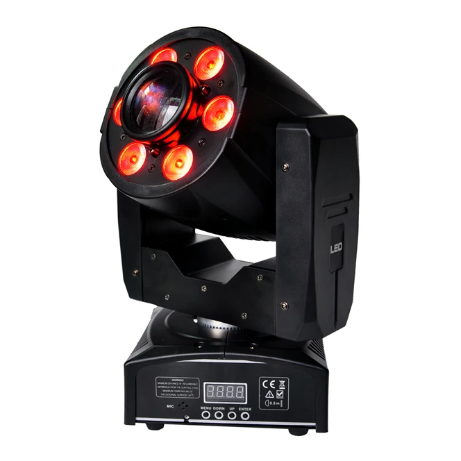 Упаковка летного футляра 6в1 Штабелируемый с колесами Well 6xlot мини Led Moving Head Light 1x30