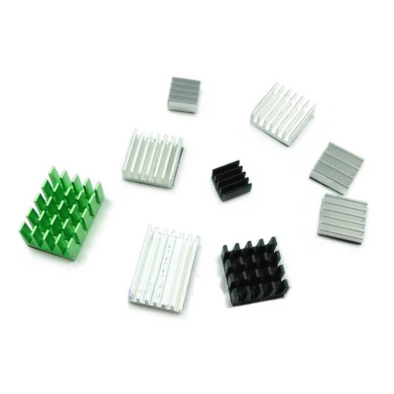 10PCs RC Parts Heat Sink Heatsink Radiator Cooling Fan Fin 9*9*5mm 20*20*6.28mm w/3M Tape For FPV Model Plane Drone Part | Игрушки и