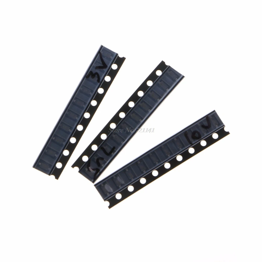 150 шт. SOD123 15 значений 1206 0 5 Вт SMD Диод Зенера 3 в 24 1N4148 Ассортимент Комплект Прямая