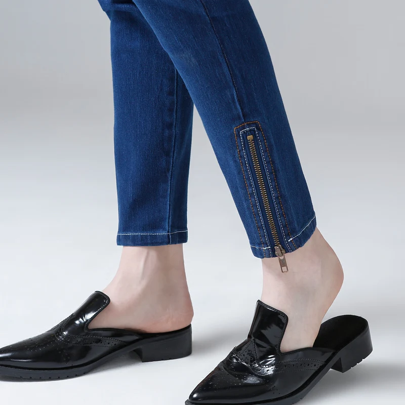 Toyouth 2017 Cotton Denim Jeans Women's Skinny Pants Pencil Trousers Elastic Slim Female |