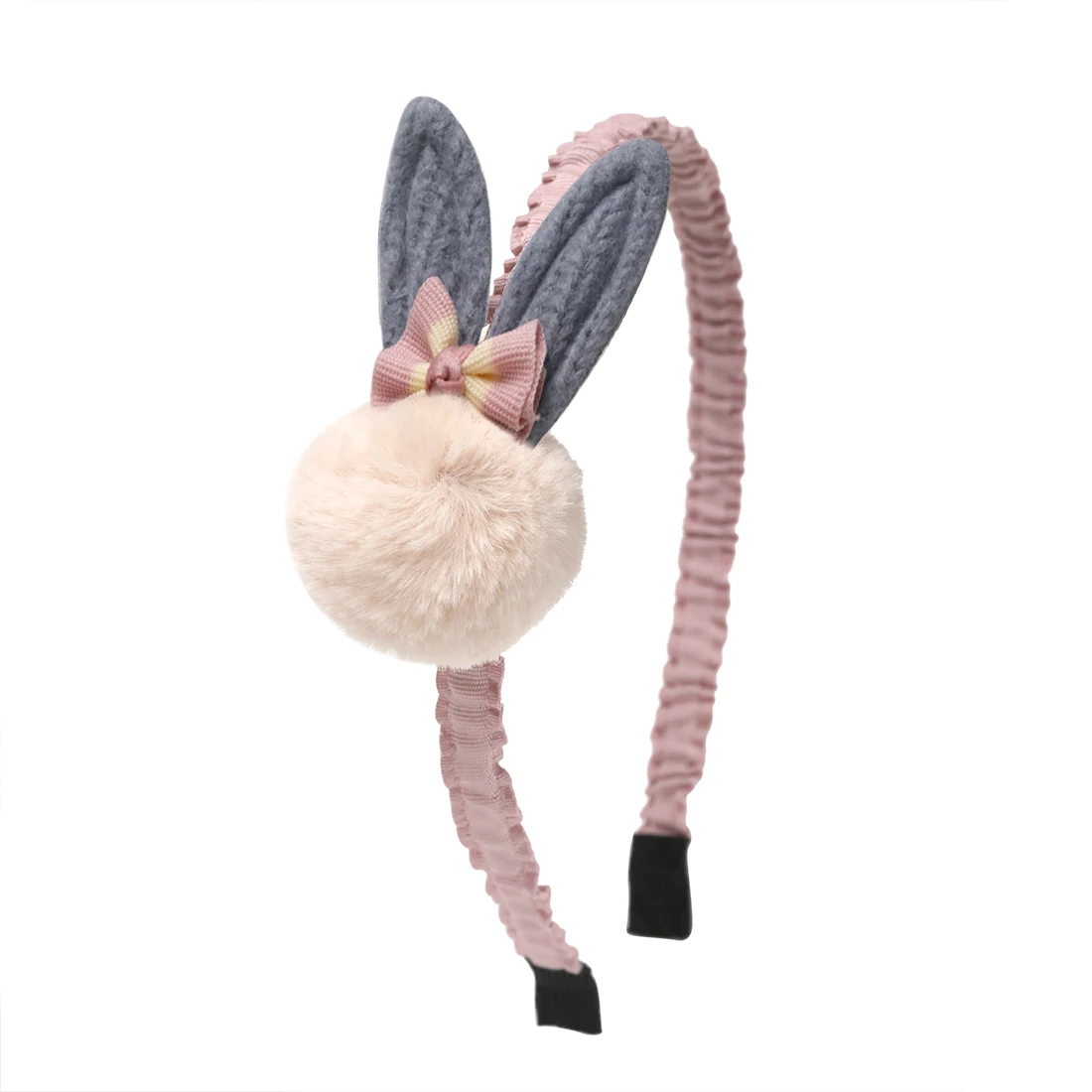 Rabbit Doll Hairbands Pom Ball Bowknot Hair Accessories for Girl Lovely Bands Hoop Cartoon Princess Headbands | Детская одежда и