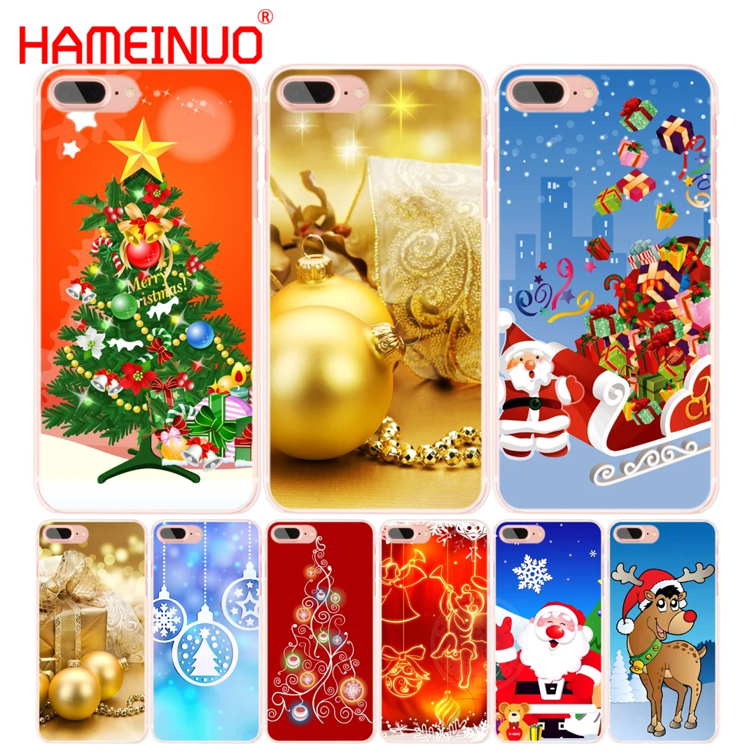 HAMEINUO Рождественская тема чехол для сотового телефона iphone 6 4 4s 5 5s SE 5c 6s 7 8 plus X|case for