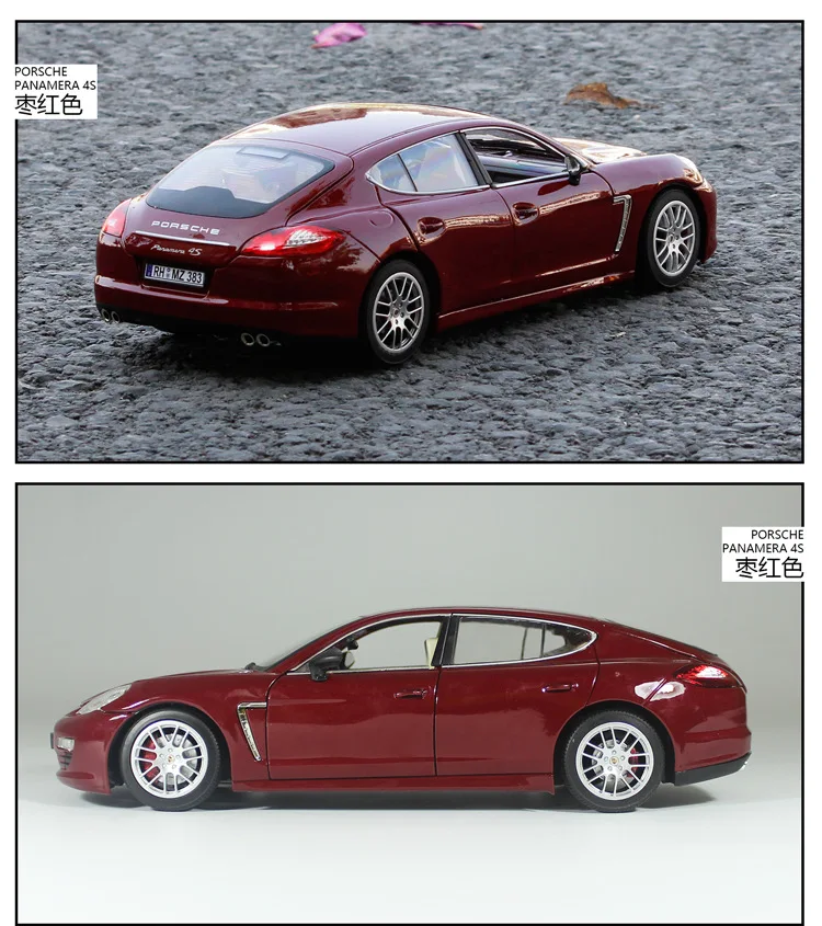 1:18 Модель спортивного автомобиля из сплава для Porsc Panamera с управлением на рулевом колесе, рулевое колесо для детей