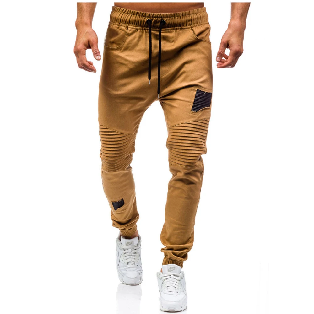 Бренд Для мужчин Штаны в стиле хип хоп шаровары штаны для бега 2018 сезон весна