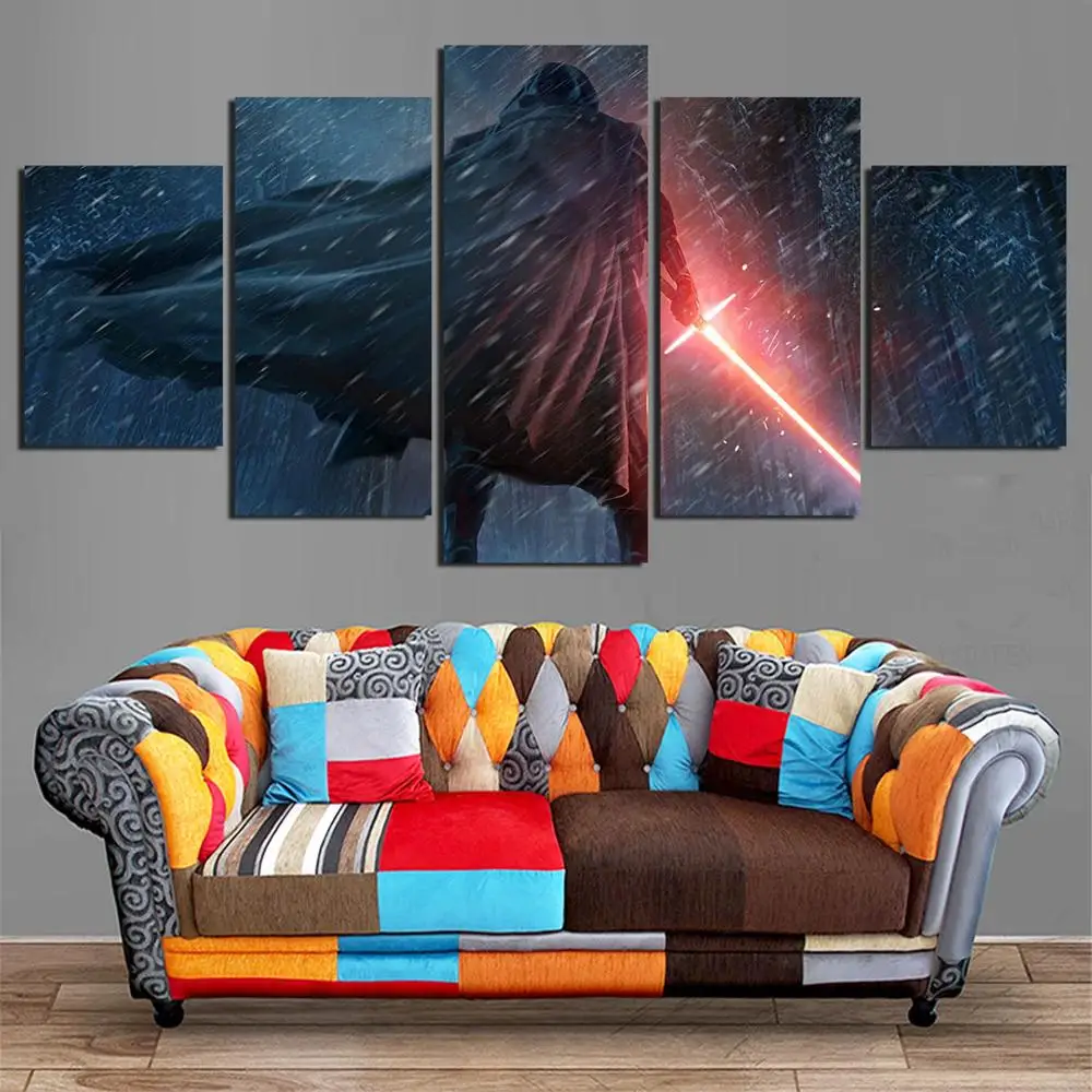 HD 5 Панель Холст kylo ren star картина войны домашний декор плакат для гостиная YK-357 | Дом
