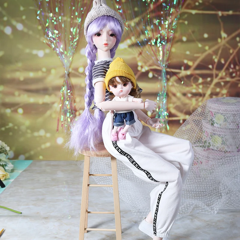 DBS наряды для 1/3 BJD куклы полосатая рубашка и слаксы одежда без обуви|Куклы| |