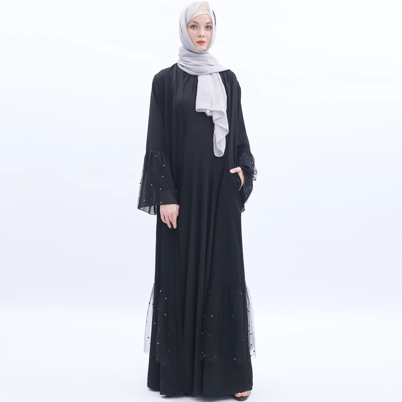 

Muslim Dress Ramadan Abaya Islamic Clothing Women Malaysia Jilbab Djellaba Robe Musulmane Turkish Baju Lace Kimono Kaftan Tunic