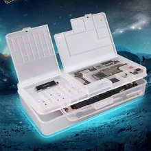 5pcs/lot SUNSHINE SS-001A Mobile Phone LCD Screen Mainboard IC Parts Repair Multi-function Storage Box