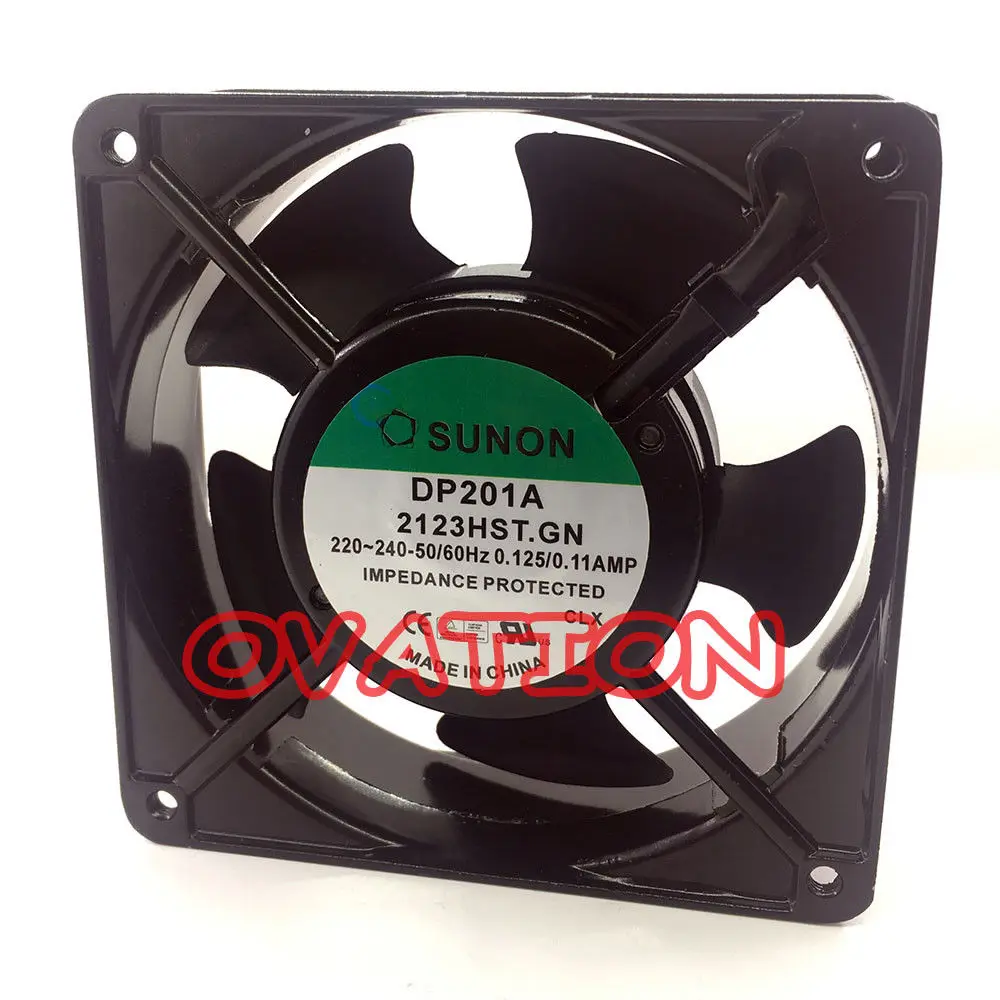 Вентилятор для корпуса ПК радиатор кулер SUNON DP201A 2123HST.GN 220 240V0.125/0.11AMP 120*120*38 мм