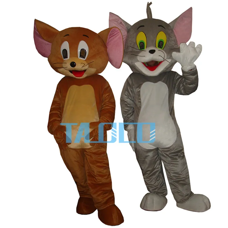 Том Кот и мышонок Джерри 2 шт костюм талисмана рождественское праздничное платье