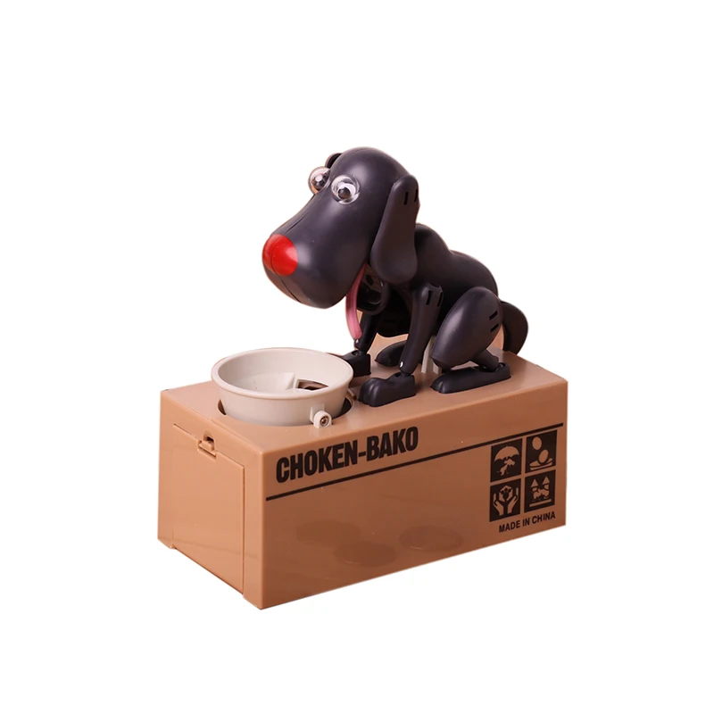 Механическая Очаровательная копилка для монет мультяшный щенок голод
