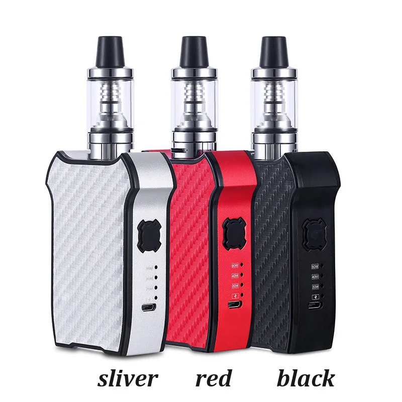 Violin 80w electronic cigarette vape pen box mod 2200mAh Built-in Battery with 2.0ml tank Vaporizer hookah kit | Электроника