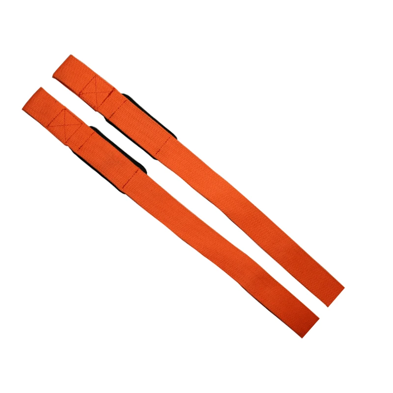 Orange 2 шт. утяжелители для тяжелой атлетики толщиной более 2,3 мм, прочные хлопковые мягкие рукоятки для тренажерного зала с поддержкой запястья, перчатки для тяжелой атлетики - Цвет: Orange
