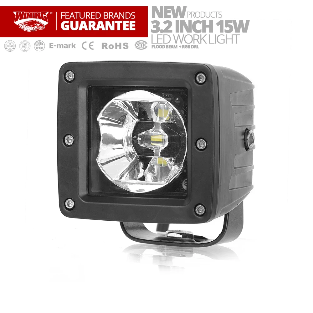 WINING 15 Вт rgb LED рабочий свет дистанционное управление RGB led drivinglight прожектор