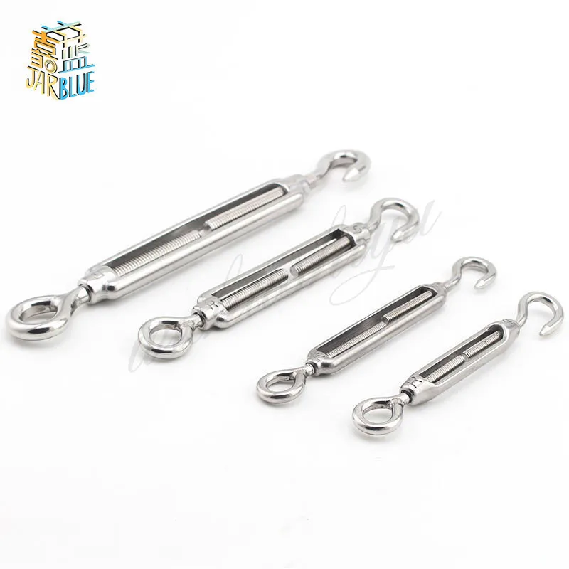 4 шт. M4/M5/M6/M8/M10/M12 нержавеющая сталь 304 регулируемый цепной крюк и глазная Пряжка
